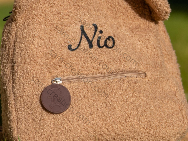 sac à dos enfant en tissu bouclette