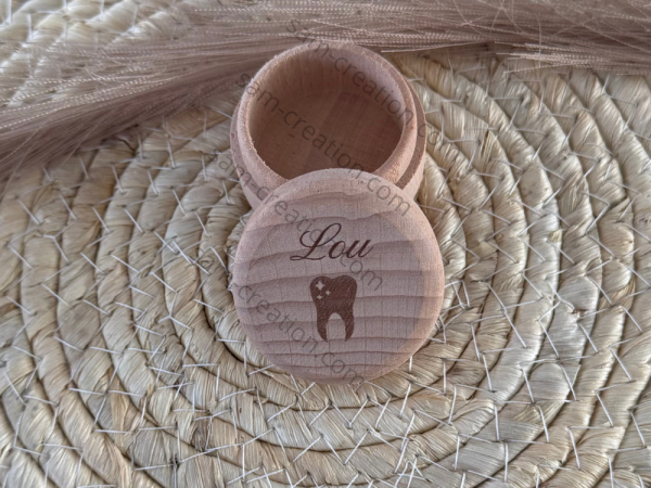 boîte à dents personnalisée