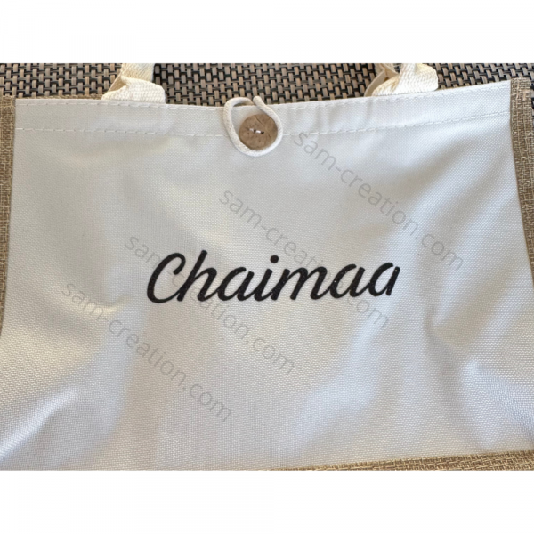 sac en tissu blanc