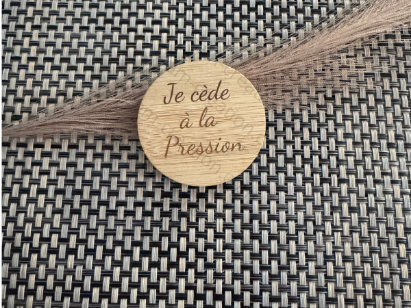 décapsuleur rond en bois magnétique personnalisé ✨