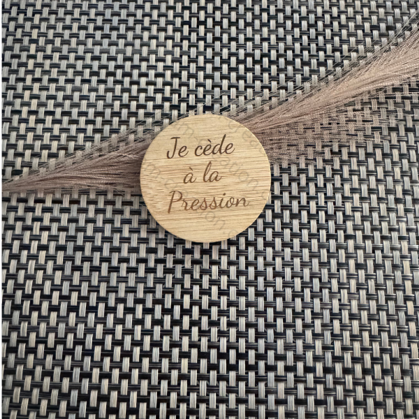décapsuleur rond en bois magnétique personnalisé ✨