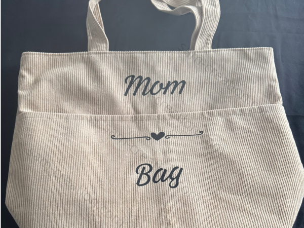 sac en velours côtelé