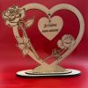 cœur saint valentin en bois